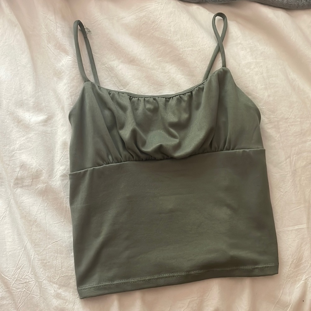 This is a cute green tank top!